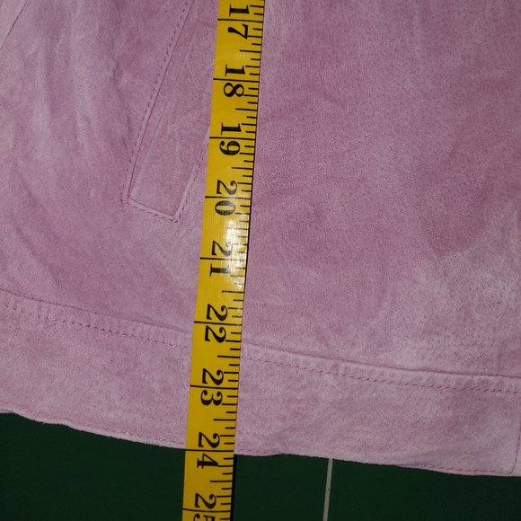 Pastel Pink Suede Jacket - Picture 4 of 9